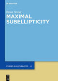 Street |  Maximal Subellipticity | eBook | Sack Fachmedien