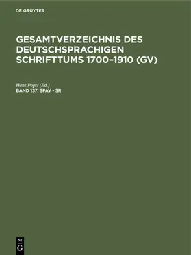 Popst |  Spav - Sr | Buch |  Sack Fachmedien