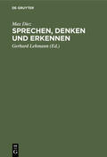 Diez / Lehmann |  Sprechen, Denken und Erkennen | Buch |  Sack Fachmedien
