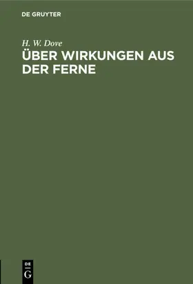 Dove |  Über Wirkungen aus der Ferne | Buch |  Sack Fachmedien