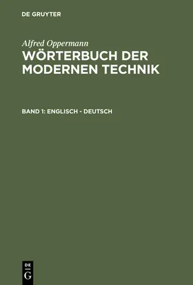 Oppermann |  Englisch - Deutsch | Buch |  Sack Fachmedien