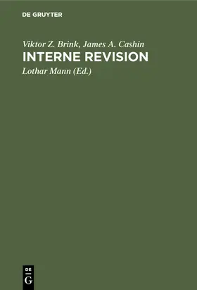 Brink / Cashin / Mann | Interne Revision | Buch | 978-3-11-110816-2 | sack.de