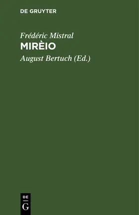 Mistral / Bertuch |  Mirèio | Buch |  Sack Fachmedien
