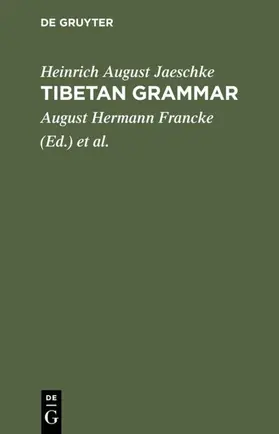 Jaeschke / Simon / Francke |  Tibetan grammar | Buch |  Sack Fachmedien