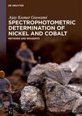 Goswami |  Spectrophotometric Determination of Nickel and Cobalt | Buch |  Sack Fachmedien
