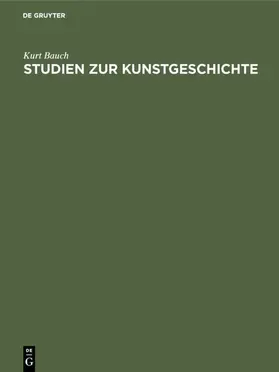 Bauch |  Studien zur Kunstgeschichte | Buch |  Sack Fachmedien