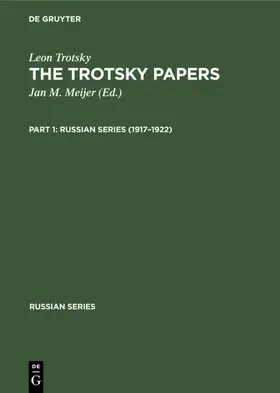 Trotsky / Meijer |  1917-1922 | Buch |  Sack Fachmedien