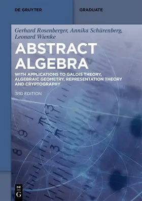 Rosenberger / Schürenberg / Wienke |  Abstract Algebra | Buch |  Sack Fachmedien