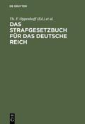 Oppenhoff |  Das Strafgesetzbuch für das Deutsche Reich | Buch |  Sack Fachmedien