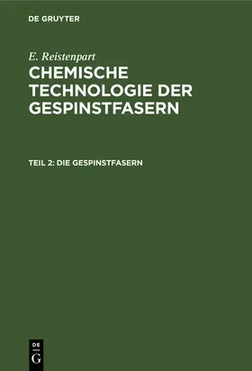 Ristenpart |  Die Gespinstfasern | Buch |  Sack Fachmedien