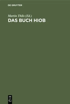 Thilo |  Das Buch Hiob | Buch |  Sack Fachmedien