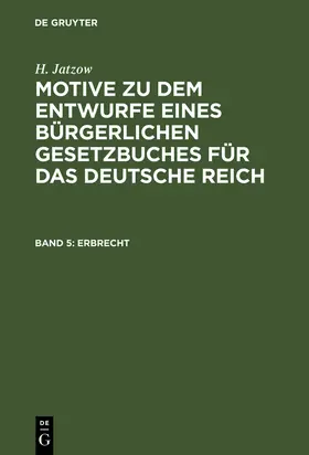 Jatzow |  Erbrecht | Buch |  Sack Fachmedien