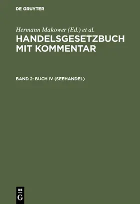 Loewe / Makower |  Buch IV (Seehandel) | Buch |  Sack Fachmedien