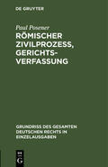 Posener |  Römischer Zivilprozeß, Gerichtsverfassung | Buch |  Sack Fachmedien