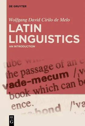de Melo | Latin Linguistics | E-Book | www.sack.de