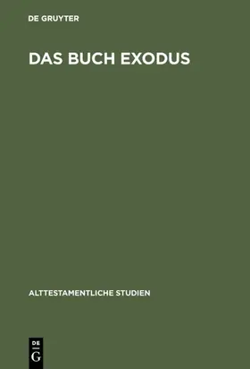  Das Buch Exodus | Buch |  Sack Fachmedien