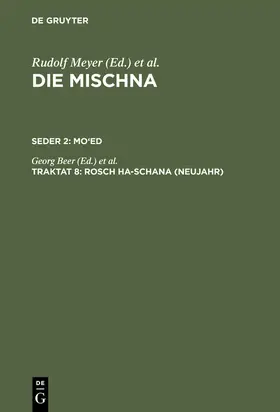 Beer / Fiebig / Holtzmann | Rosch ha-schana (Neujahr) | Buch | 978-3-11-118143-1 | www.sack.de