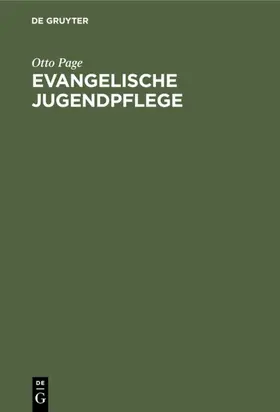 Page |  Evangelische Jugendpflege | Buch |  Sack Fachmedien