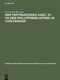 Ehrhard / Crum |  Der Papyruscodex saec. VI¿VII der Phillippsbibliothek in Cheltenham | Buch |  Sack Fachmedien