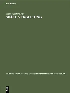 Klostermann |  Späte Vergeltung | Buch |  Sack Fachmedien