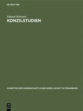Schwartz |  Konzilstudien | Buch |  Sack Fachmedien