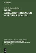 Erdmannsdörffer |  Über Alkalihornblenden aus dem Radautal | Buch |  Sack Fachmedien