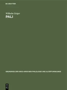 Geiger | Pali | Buch | 978-3-11-119266-6 | www.sack.de