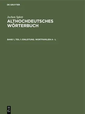 Splett |  Einleitung. Wortfamilien A - L | Buch |  Sack Fachmedien