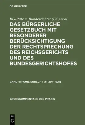 Buchwald / Hallamik / Beitzke |  Familienrecht [§ 1297-1921] | Buch |  Sack Fachmedien