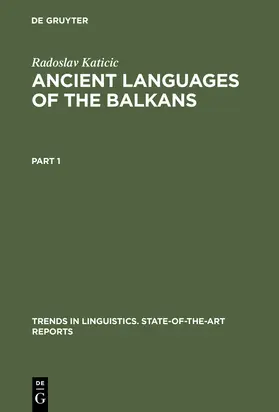Katicic |  Ancient Languages of the Balkans | Buch |  Sack Fachmedien