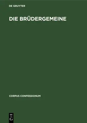 Fabricius | Die Brüdergemeine | Buch | 978-3-11-119976-4 | www.sack.de