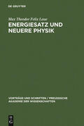 Laue |  Energiesatz und neuere Physik | Buch |  Sack Fachmedien