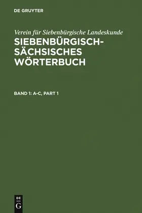 Schullerus |  A-C | Buch |  Sack Fachmedien
