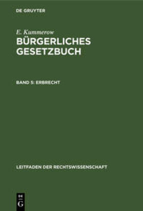 Kummerow | Erbrecht | Buch | 978-3-11-121255-5 | sack.de