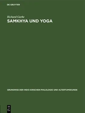 Garbe |  Samkhya und Yoga | Buch |  Sack Fachmedien
