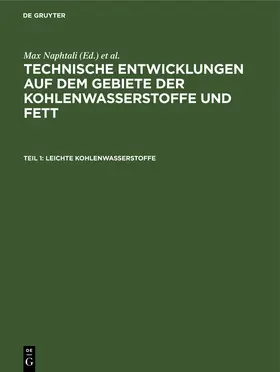 Croner / Naphtali |  Leichte Kohlenwasserstoffe | Buch |  Sack Fachmedien