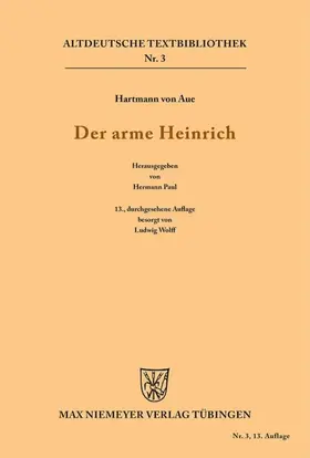 Hartmann / Wolff / Paul | Der arme Heinrich | Buch | 978-3-11-121530-3 | sack.de
