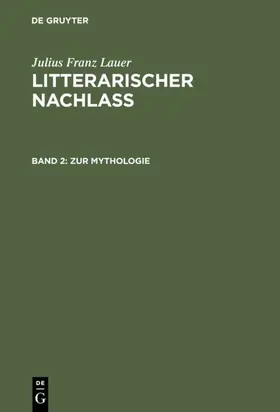 Lauer / Wichmann |  Zur Mythologie | Buch |  Sack Fachmedien