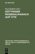 Redlich |  Göttinger Musenalmanach auf 1772 | Buch |  Sack Fachmedien