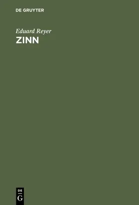 Reyer |  Zinn | Buch |  Sack Fachmedien