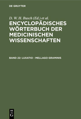 Busch / Hufeland / Gräfe |  Luxatio - Mellago graminis | Buch |  Sack Fachmedien