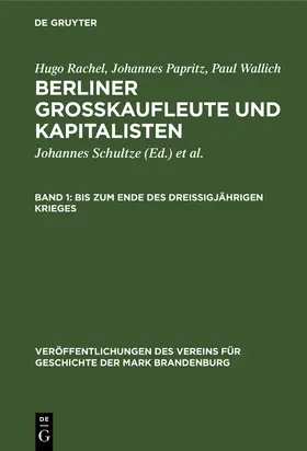 Papritz / Schultze / Rachel |  Bis zum Ende des Dreißigjährigen Krieges | Buch |  Sack Fachmedien