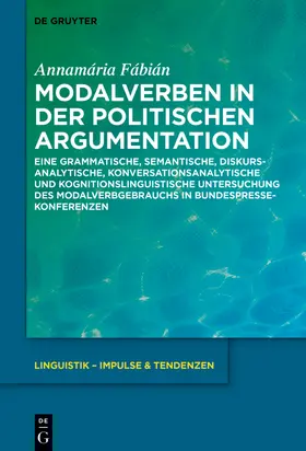 Fábián |  Modalverben in der politischen Argumentation | Buch |  Sack Fachmedien