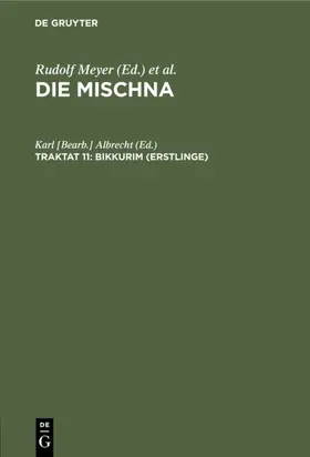 Albrecht |  Bikkurim (Erstlinge) | Buch |  Sack Fachmedien