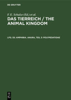 Schulze / Ahl | Amphibia. Anura, Teil 3: Polypedatidae | Buch | 978-3-11-124766-3 | sack.de