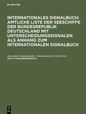  1931/II. Funkverkehrsbuch | Buch |  Sack Fachmedien