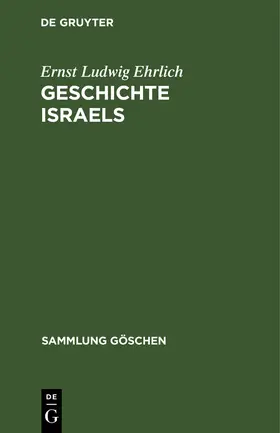 Ehrlich |  Geschichte Israels | Buch |  Sack Fachmedien