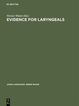 Winter | Evidence for laryngeals | Buch | 978-3-11-127285-6 | www.sack.de