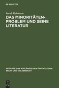 Robinson |  Das Minoritätenproblem und seine Literatur | Buch |  Sack Fachmedien