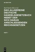 Fuchsberger / Gareis |  Das allgemeine deutsche Handelsgesetzbuch nebst den sich daran anschließenden Reichsgesetzen | Buch |  Sack Fachmedien